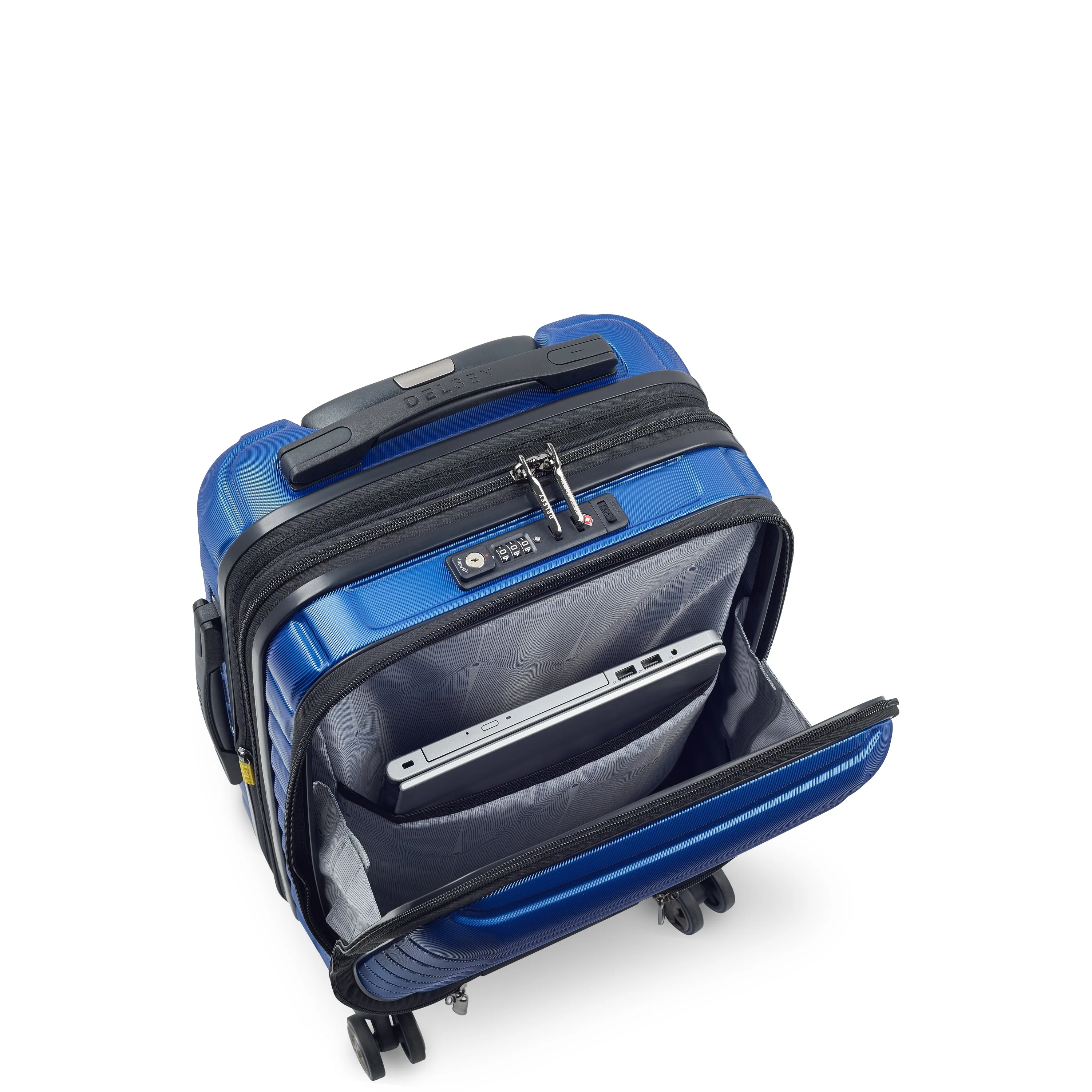 SHADOW 5.0 | Cabine Koffer Uitbreidbaar 55 CM BLAUW
