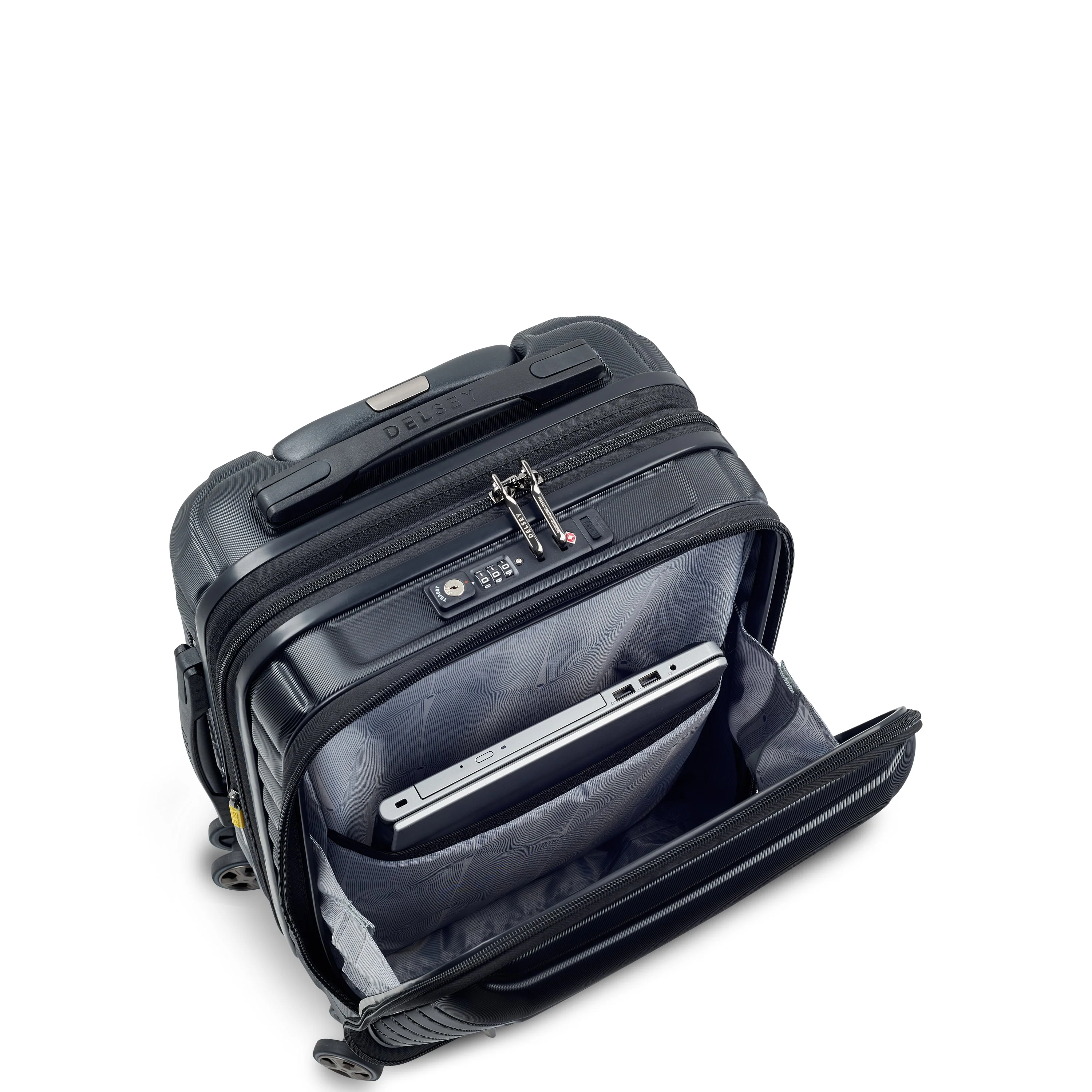 SHADOW 5.0 | Cabine Koffer Uitbreidbaar 55 CM ZWART