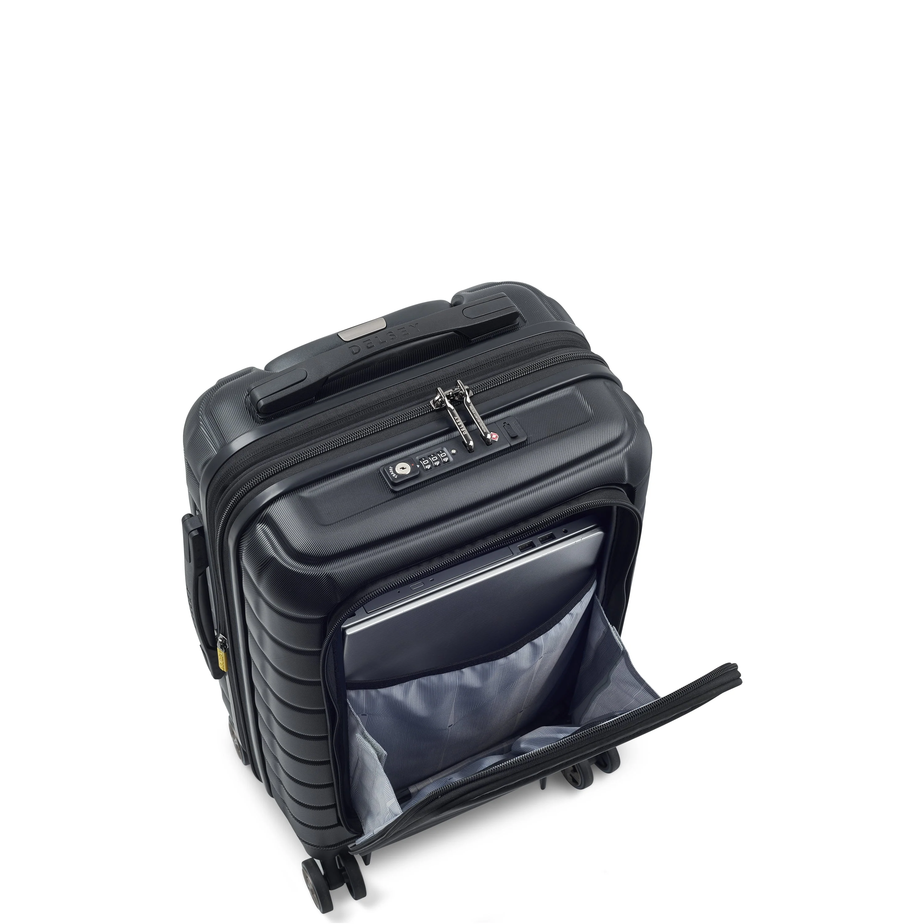 SHADOW 5.0 | Cabine Koffer Uitbreidbaar 55 CM ZWART