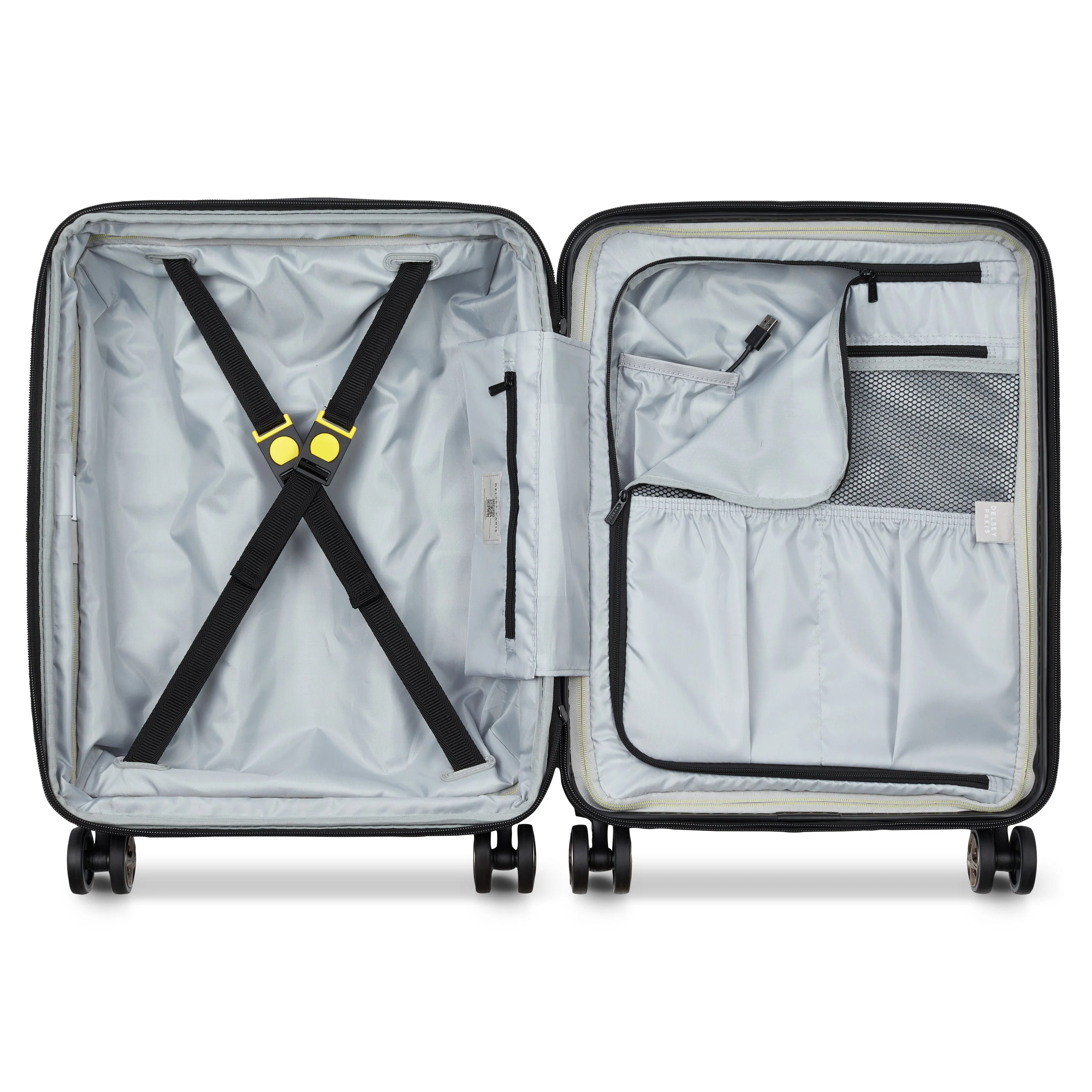 SHADOW 5.0 | Cabine Slim Koffer Uitbreidbaar 55 CM ZWART