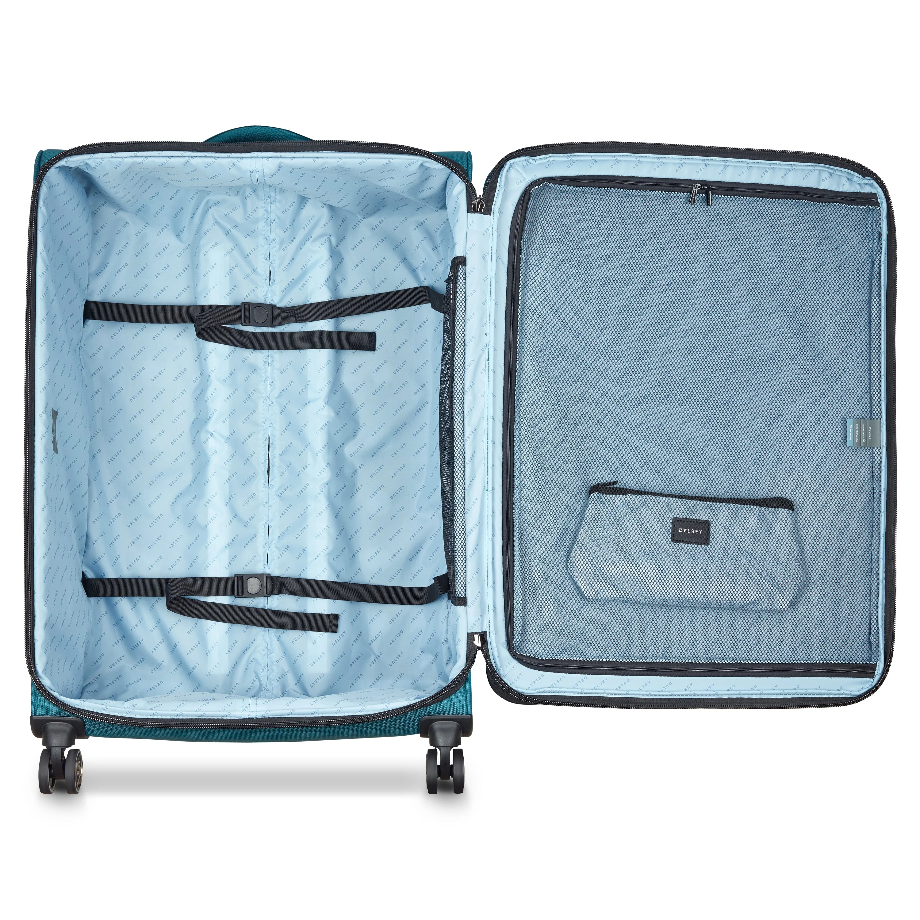 SHADOW DLX | Check-in Extra Large Koffer Uitbreidbaar 82 CM GROENBLAUW