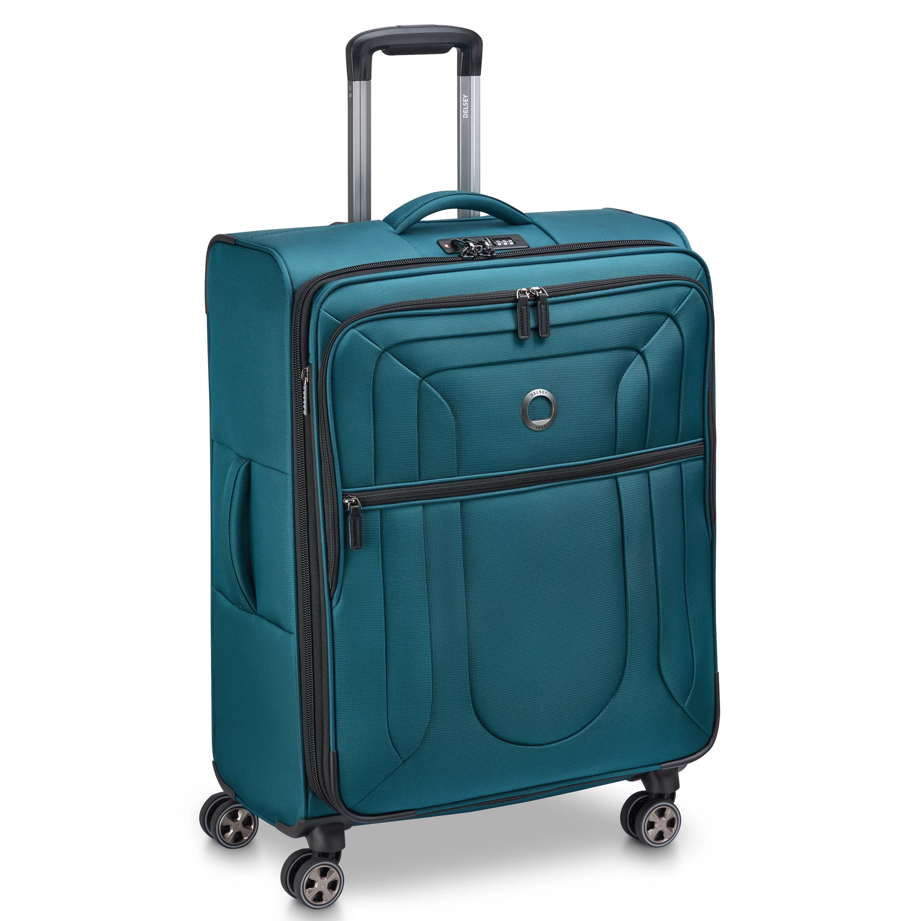 SHADOW DLX | Check-in Medium Koffer Uitbreidbaar 70 CM GROENBLAUW