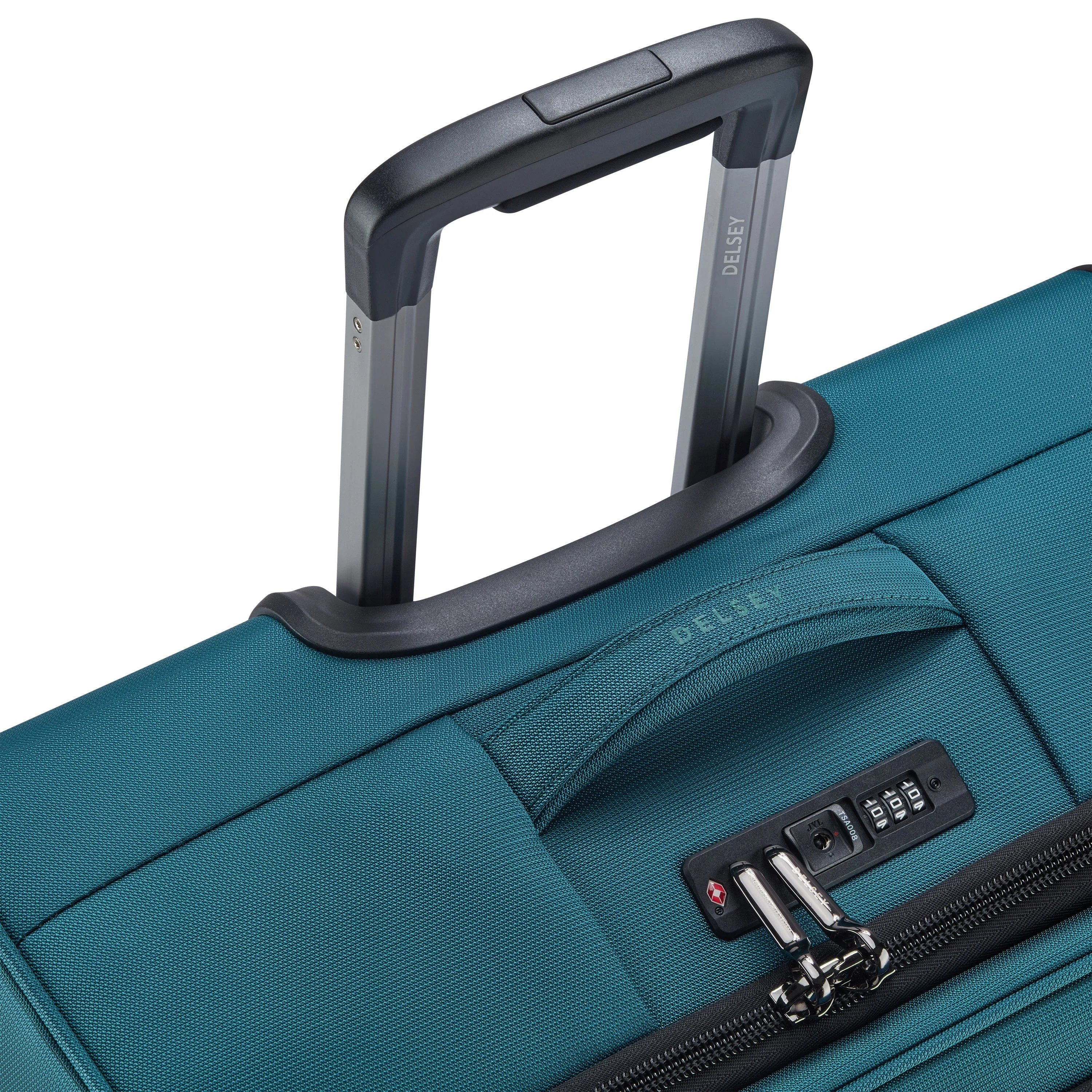 SHADOW DLX | Check-in Medium Koffer Uitbreidbaar 70 CM GROENBLAUW