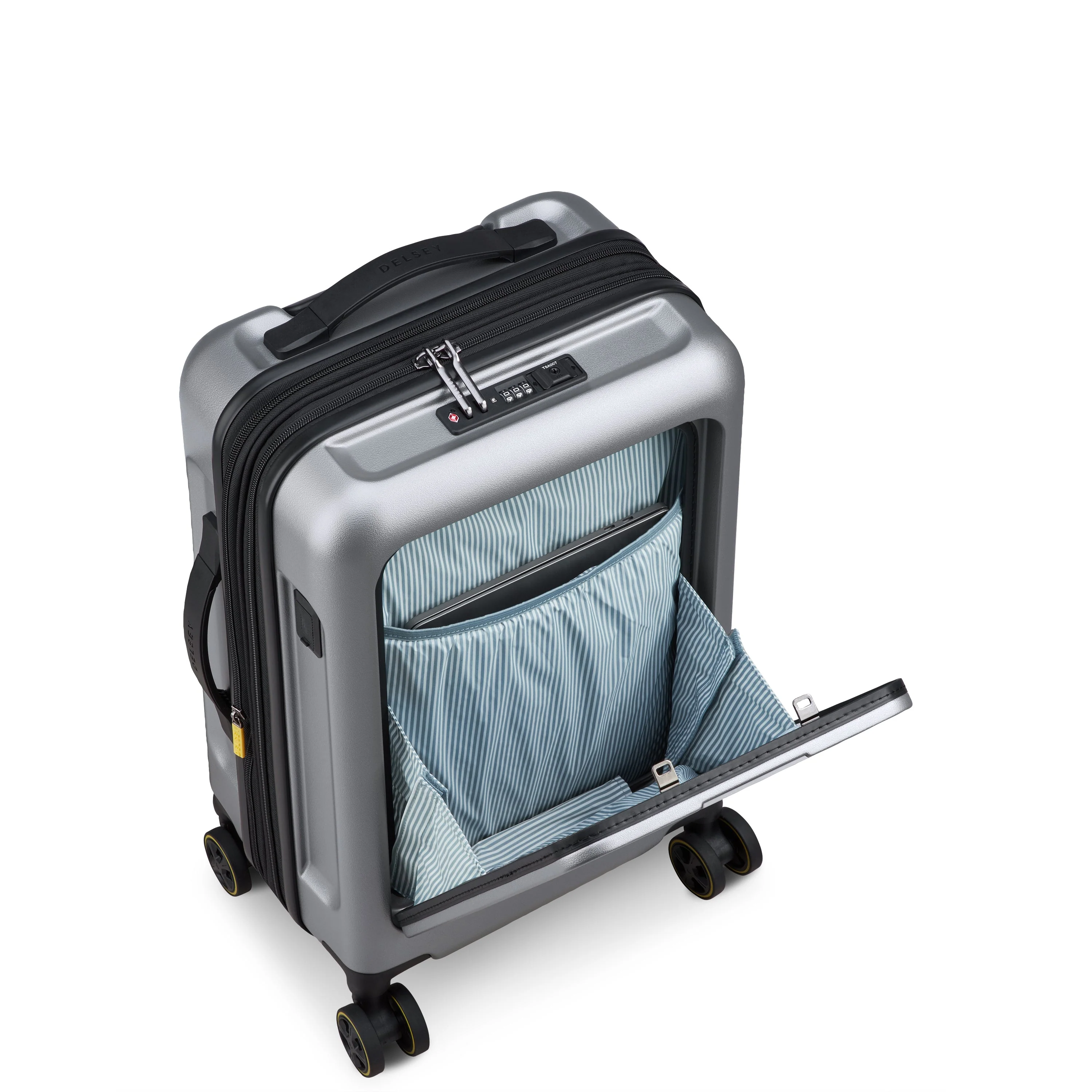 TURENNE 2.0 | Cabine Koffer Uitbreidbaar 55 CM ZILVER